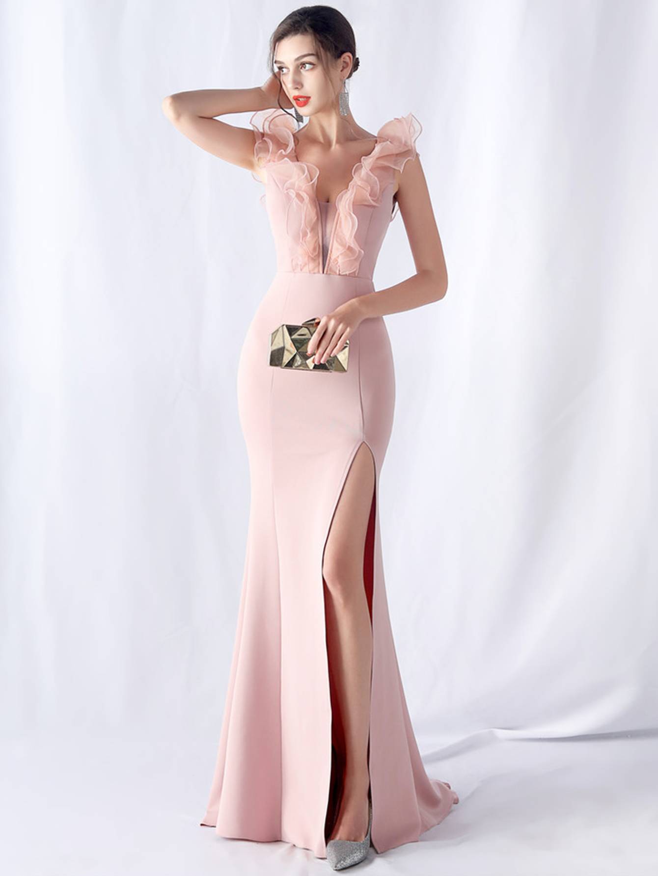 Elegantna bela obleka Maude (9) Elegantna bela obleka Maude