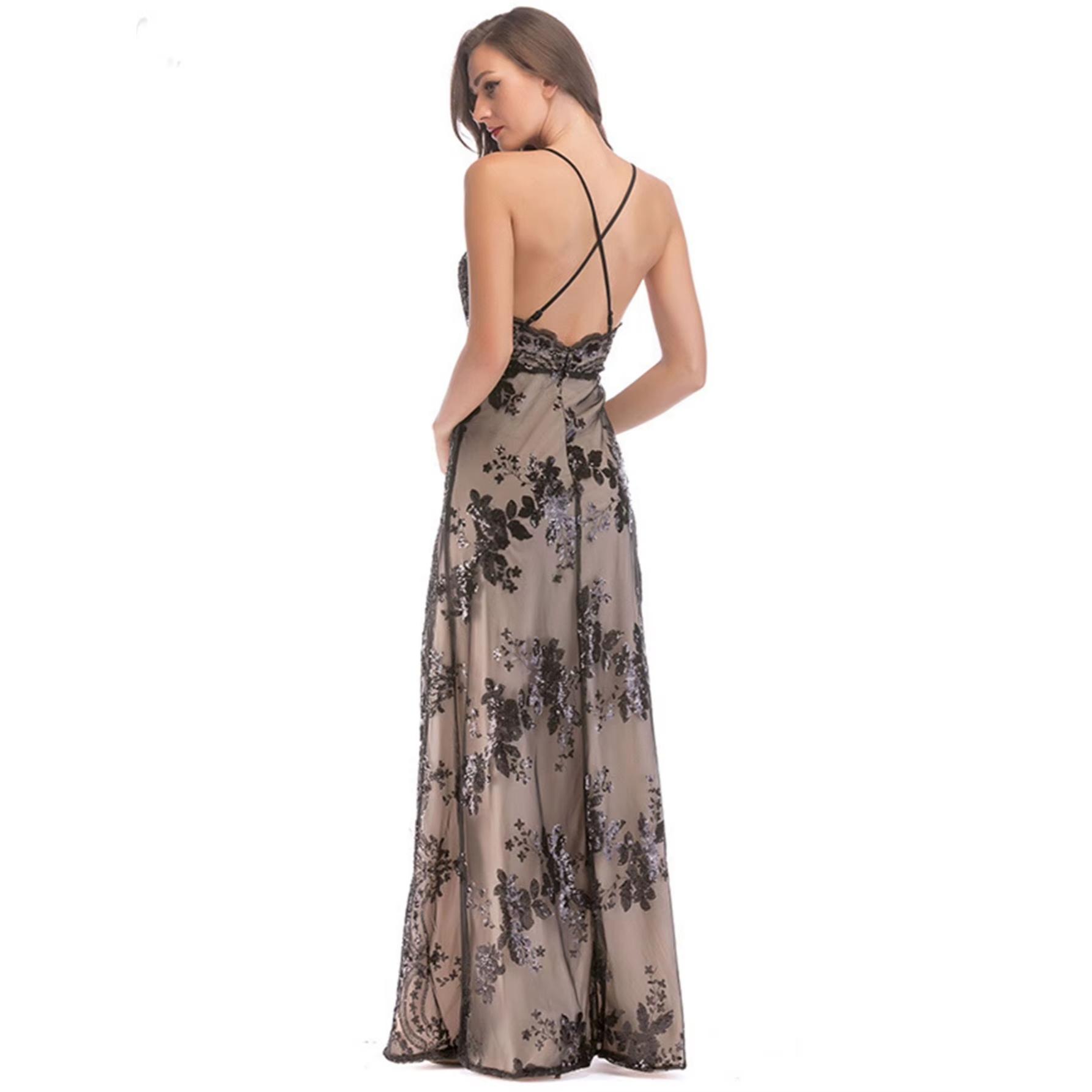 Maxi obleka Alexa z razporkom Maxi obleka Alexa z razporkom