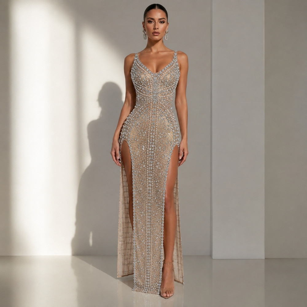 Lucienne Illusion Crystal Gown (1)
